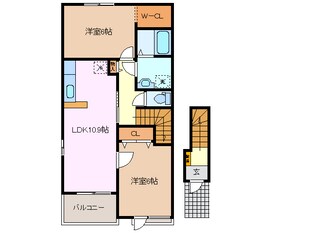 播磨駅 徒歩14分 2階の物件間取画像